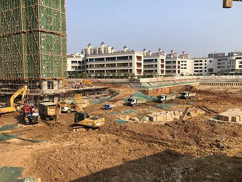 中國安能第二工程局湖畔學苑項目部“戰(zhàn)疫情，抓復工”