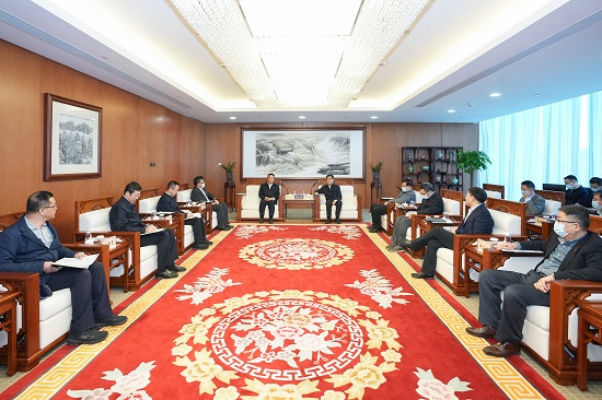 舒印彪鄧建玲會見哈電集團(tuán)董事長曹志安、總經(jīng)理吳偉章