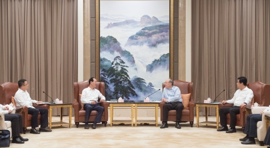 中國電建集團(tuán)公司黨委書記、董事長丁焰章拜會(huì)福建省委書記尹力、省長趙龍