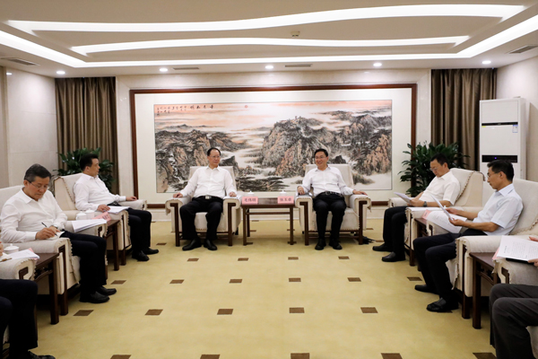 國務院國資委黨委書記、主任張玉卓會見湖南省委副書記、省長毛偉明