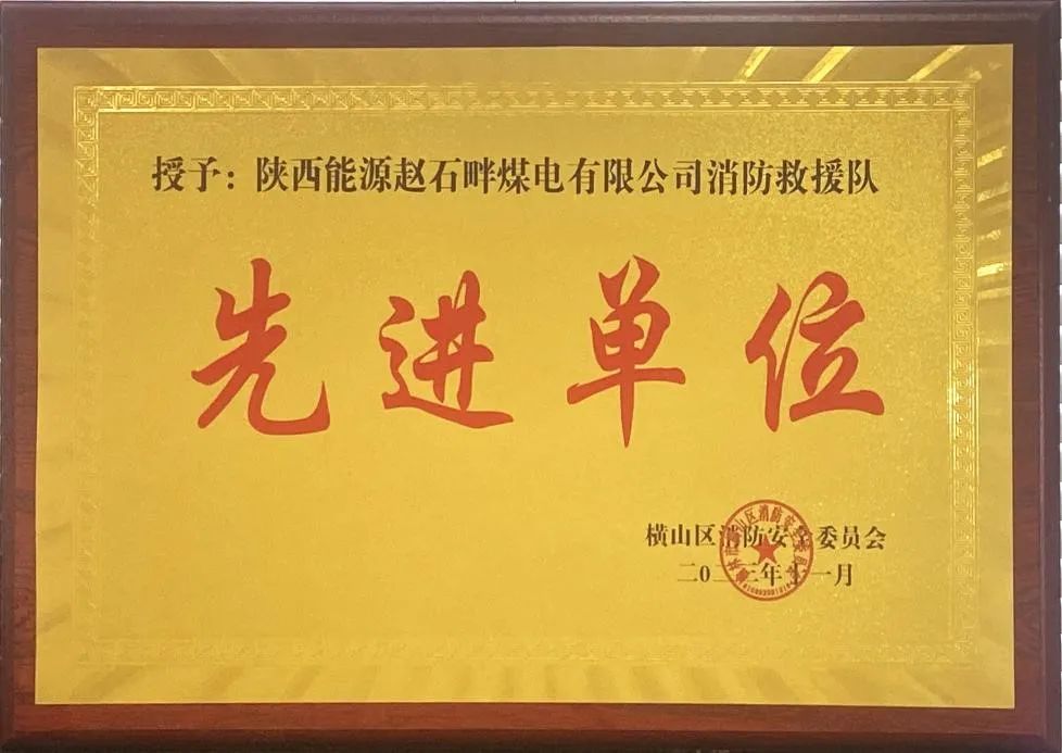 優(yōu)秀！再續(xù)輝煌！陜投集團趙石畔煤電消防工作又獲表彰