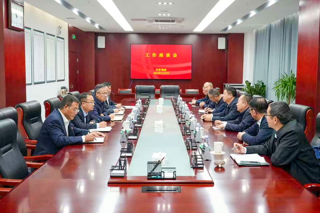 大唐甘肅公司黨委書記王建偉與國網(wǎng)隴南電力公司總經(jīng)理、黨委副書記王建眾會(huì)談